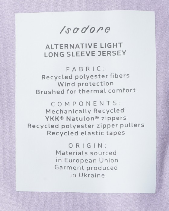 Isadoreレディースロングスリーブジャージ【Alternative Light Long Sleeve Jersey2.0】19l