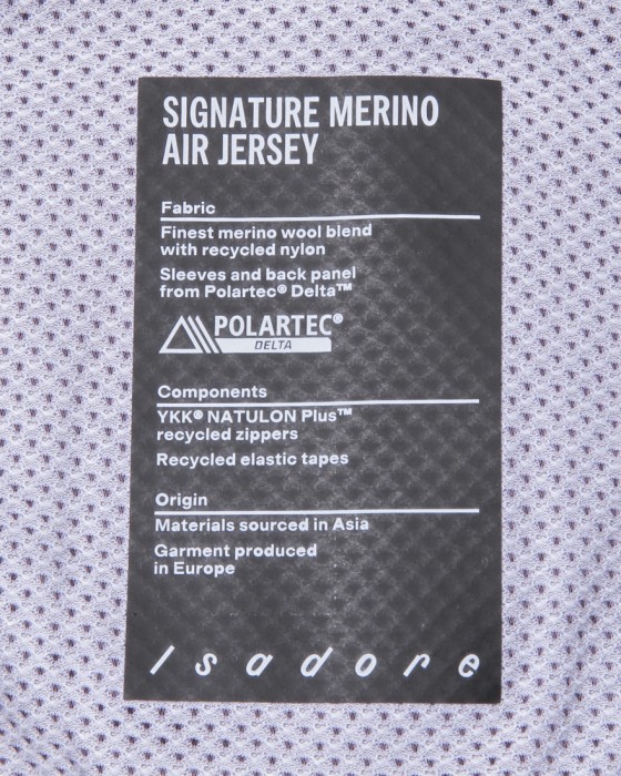 Isadoreショートスリーブジャージ【Signature Merino Air Jersey】19l