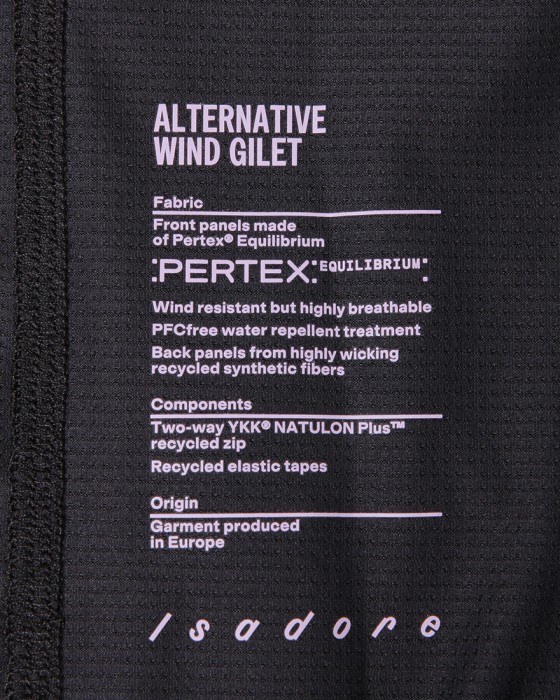 Isadoreレディース軽量ウインドジレ【Alternative Wind Gilet】15l