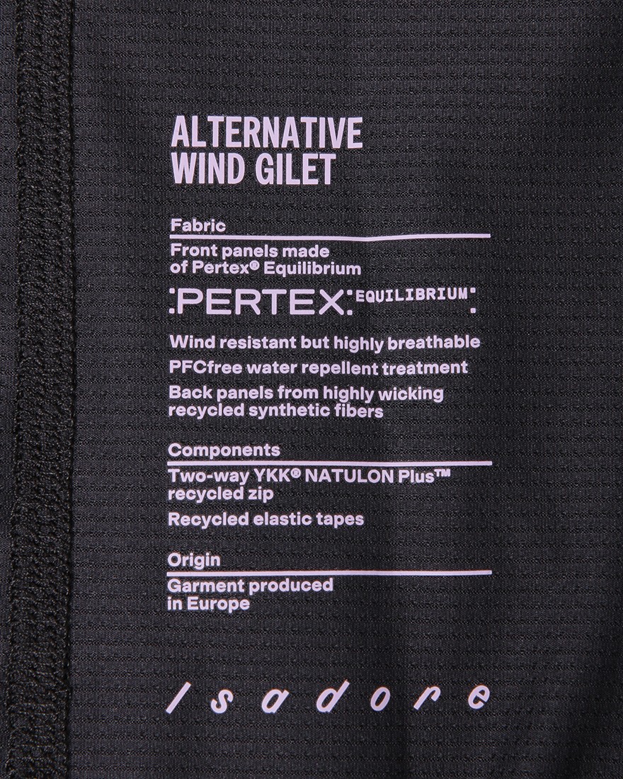 Isadoreレディース軽量ウインドジレ【Alternative Wind Gilet】15l