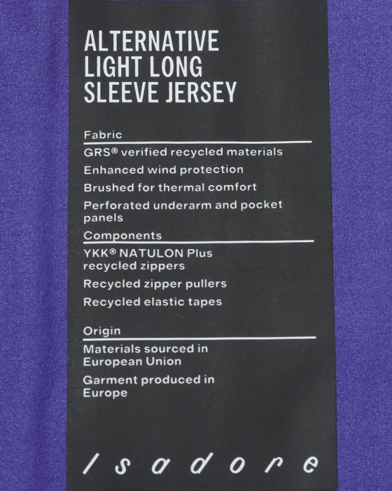 Isadoreロングスリーブジャージ【Alternative Light Long Sleeve Jersey】20l