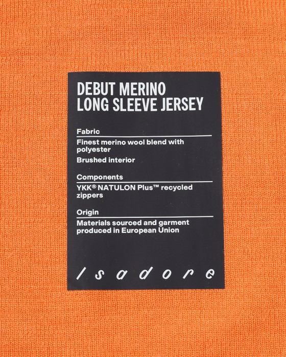 Isadoreロングスリーブジャージ【Debut Merino Long Sleeve Jersey】22l