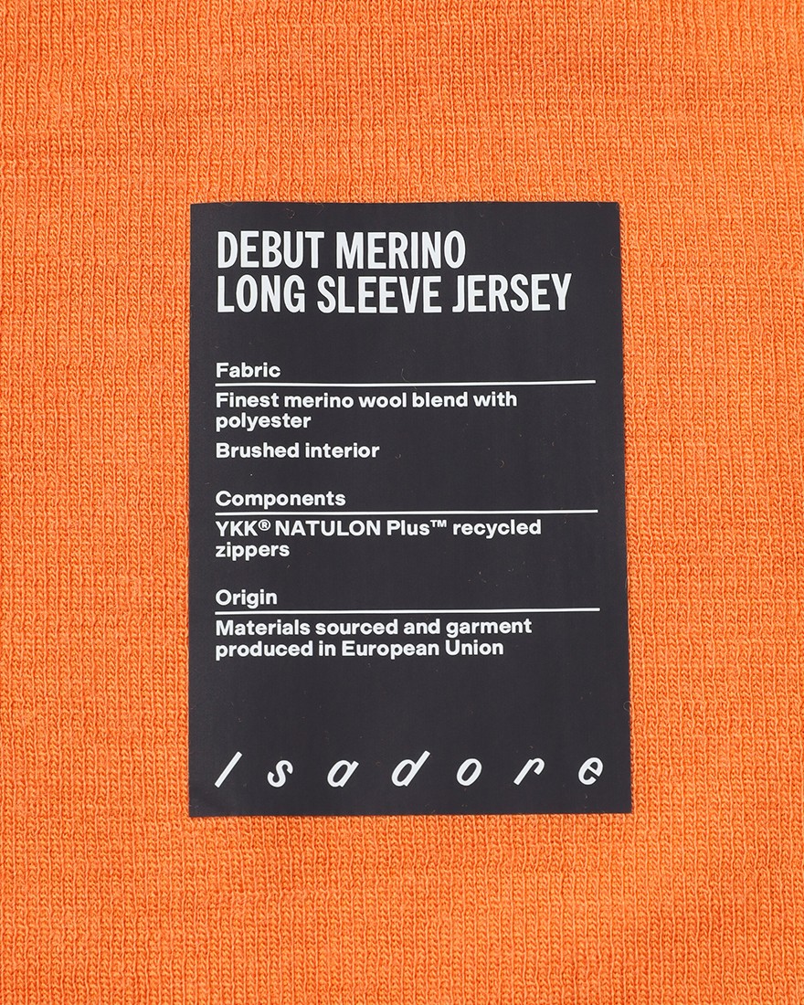 Isadoreロングスリーブジャージ【Debut Merino Long Sleeve Jersey】22l