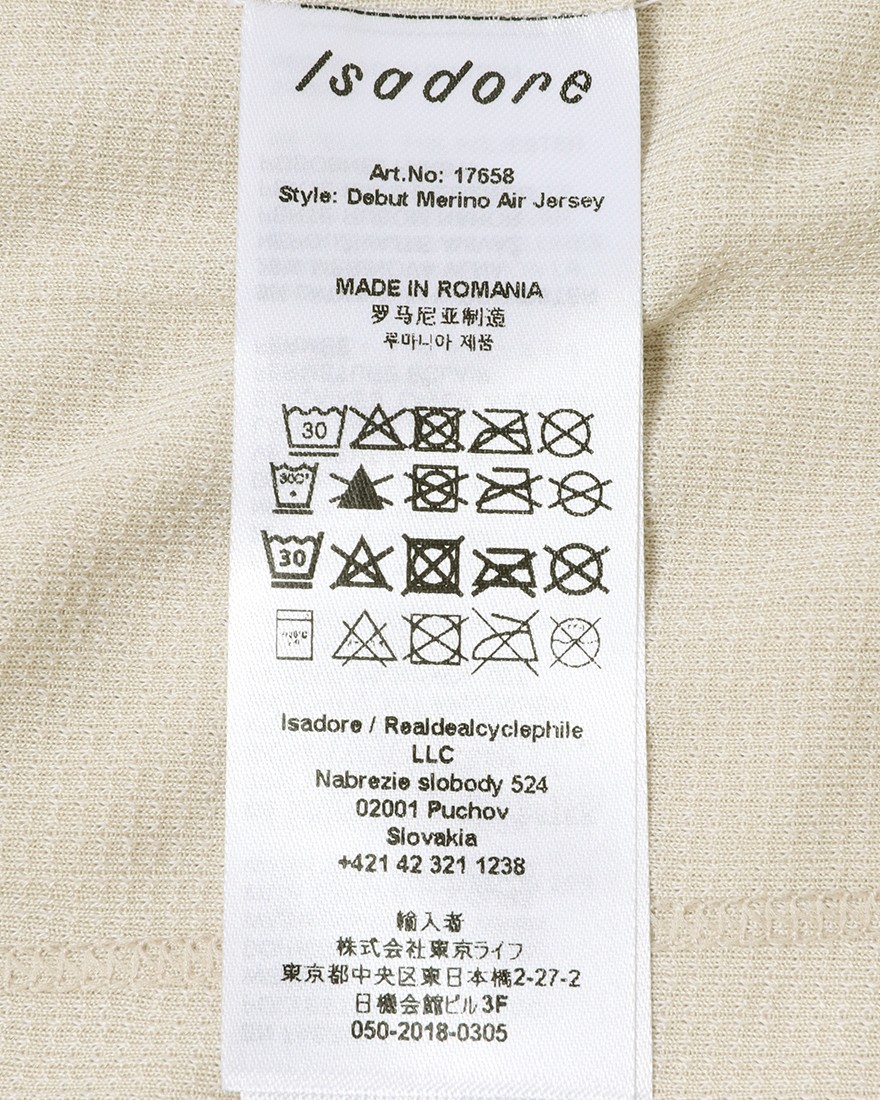 Isadoreショートスリーブジャージ【Women's Debut Merino Air Jersey】25l