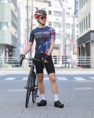ホリゾンタル サイクルジャージ ビブタイツ 秋冬 メンズ XL ウエア