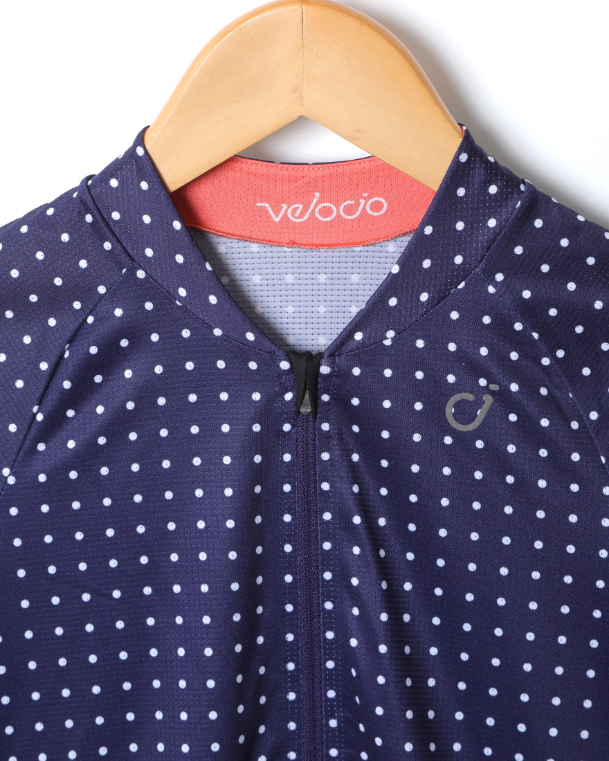 Velocioレディースショートスリーブジャージ【Women's Grid Dot Ultralight Jersey】02l
