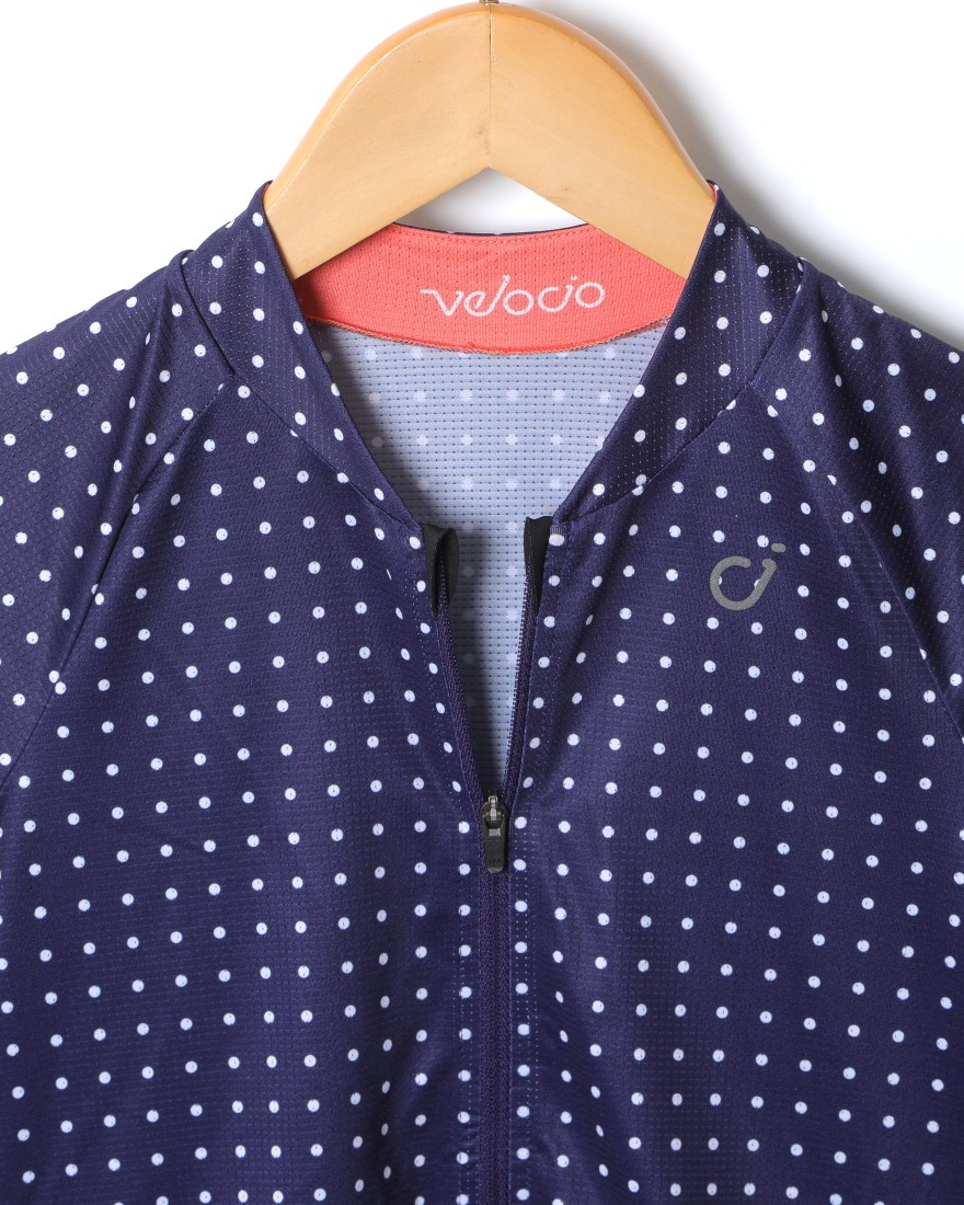 Velocioレディースショートスリーブジャージ【Women's Grid Dot Ultralight Jersey】03l