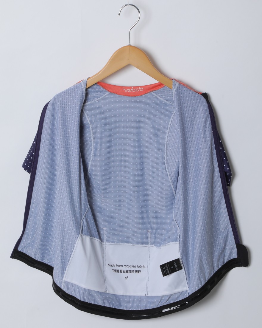 Velocioレディースショートスリーブジャージ【Women's Grid Dot Ultralight Jersey】12l