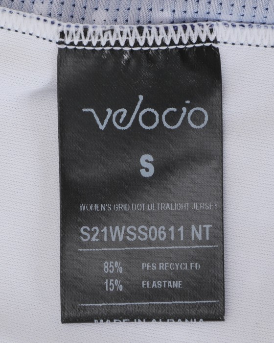 Velocioレディースショートスリーブジャージ【Women's Grid Dot Ultralight Jersey】16l
