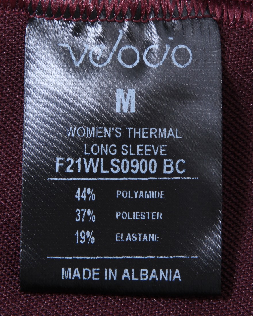 Velocioレディースサーマルロングスリーブジャージ【Thermal Long Sleeve】19l
