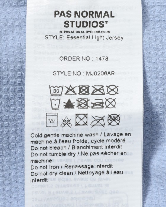 PAS NORMAL STUDIOSショートスリーブジャージ【Essential Light Jersey】25l