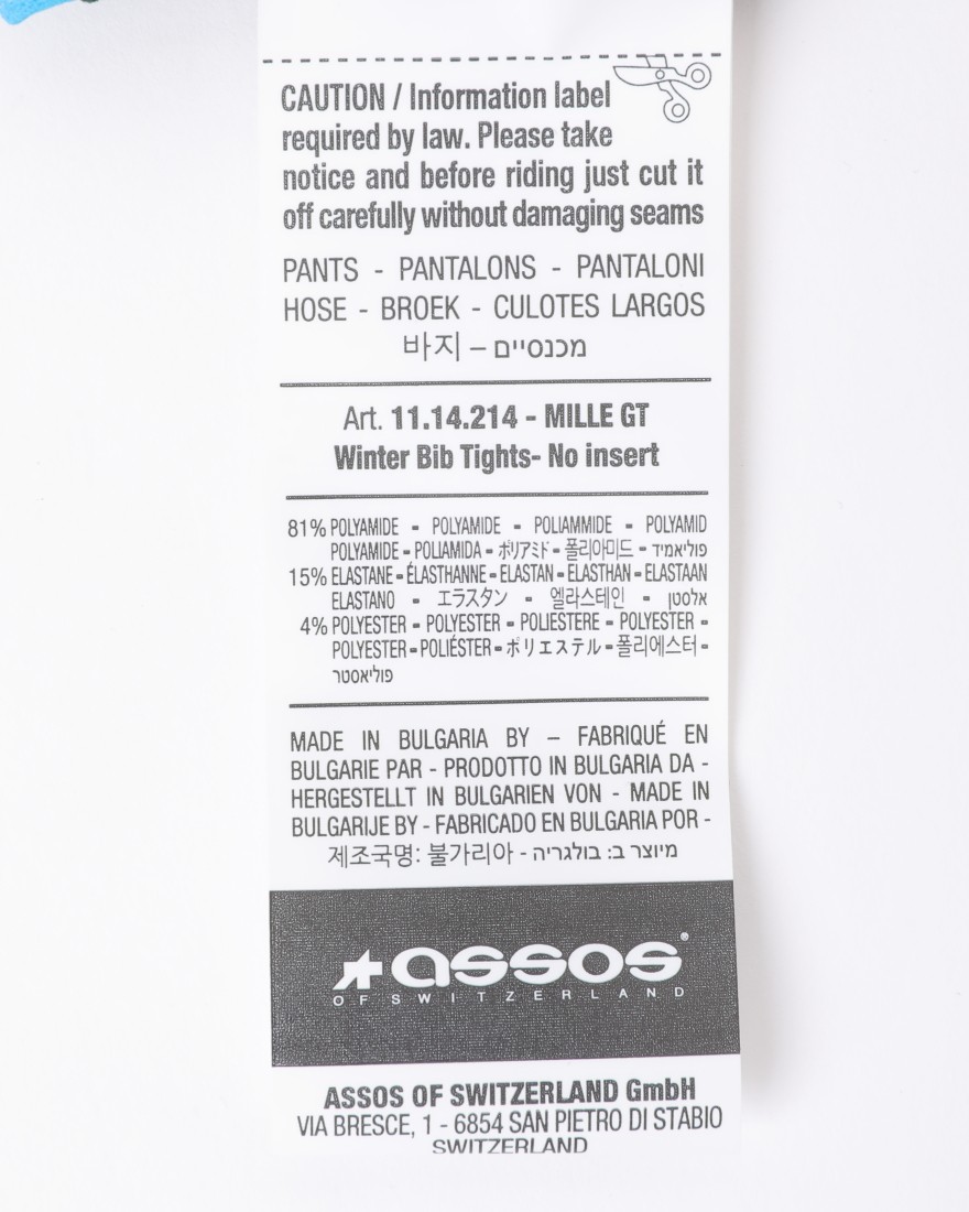 mille gt winter bib tights no insert
