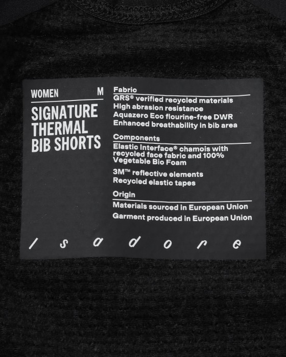Isadoreレディース サーマルビブショーツ【Women's Signature Thermal Bib Shorts】25l