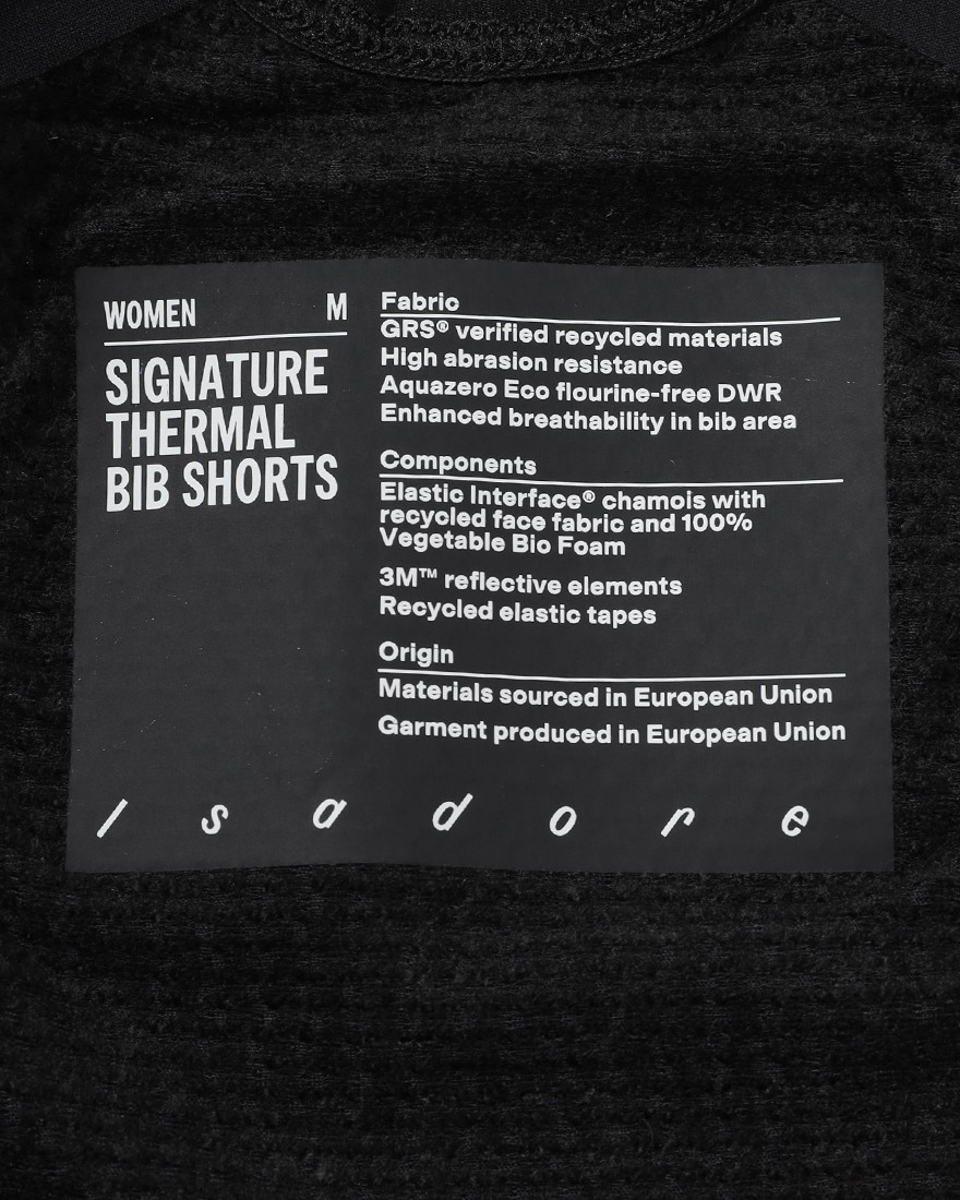 Isadoreレディース サーマルビブショーツ【Women's Signature Thermal Bib Shorts】25l
