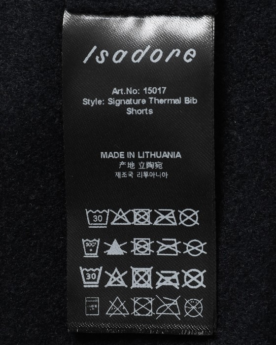 Isadoreレディース サーマルビブショーツ【Women's Signature Thermal Bib Shorts】26l