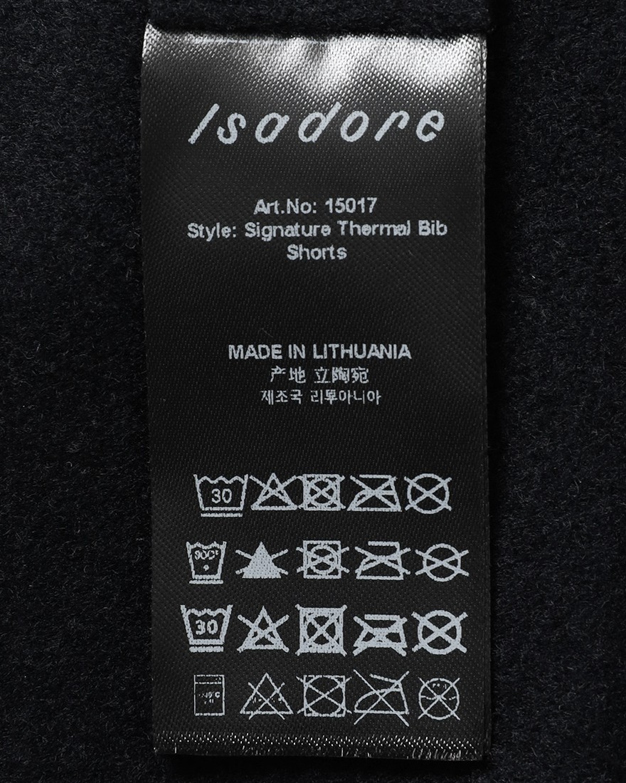 Isadoreレディース サーマルビブショーツ【Women's Signature Thermal Bib Shorts】26l