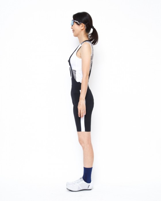 Cafe du Cyclisteポケット付きレディースビブショーツ【Chloe】22l