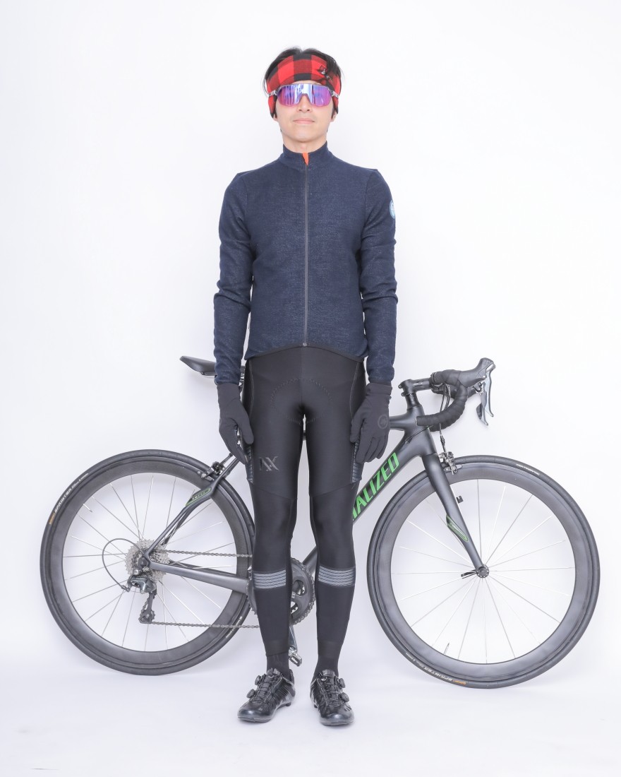 カフェドシクリステ ビブタイツ ウインタービブ XSブラック 黒 Chantal