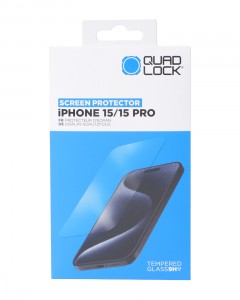 QUAD LOCK スクリーンプロテクター【iPhone 15/iPhone 15 Pro対応】