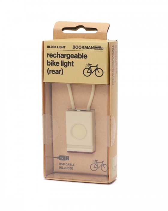 BOOKMANUSB充電式 コンパクトリアライト【Block Light Rear】c4