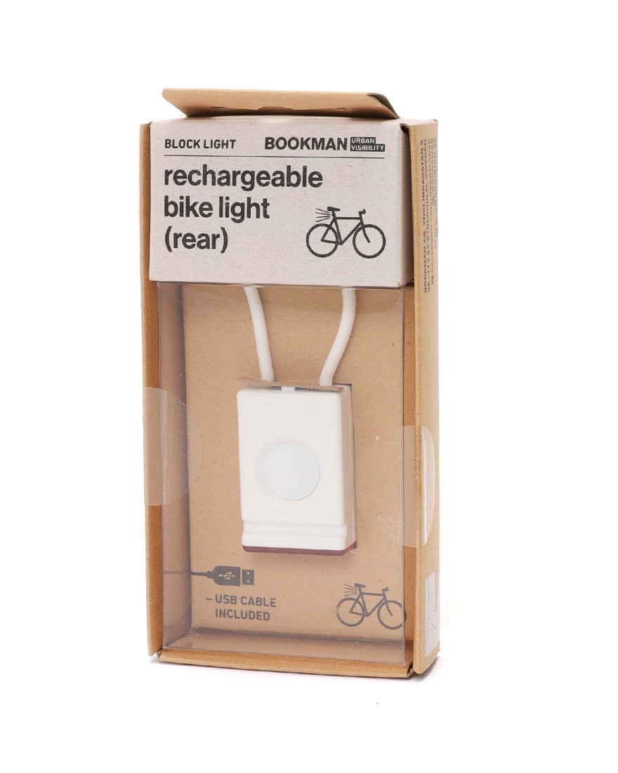 BOOKMANUSB充電式 コンパクトリアライト【Block Light Rear】c1