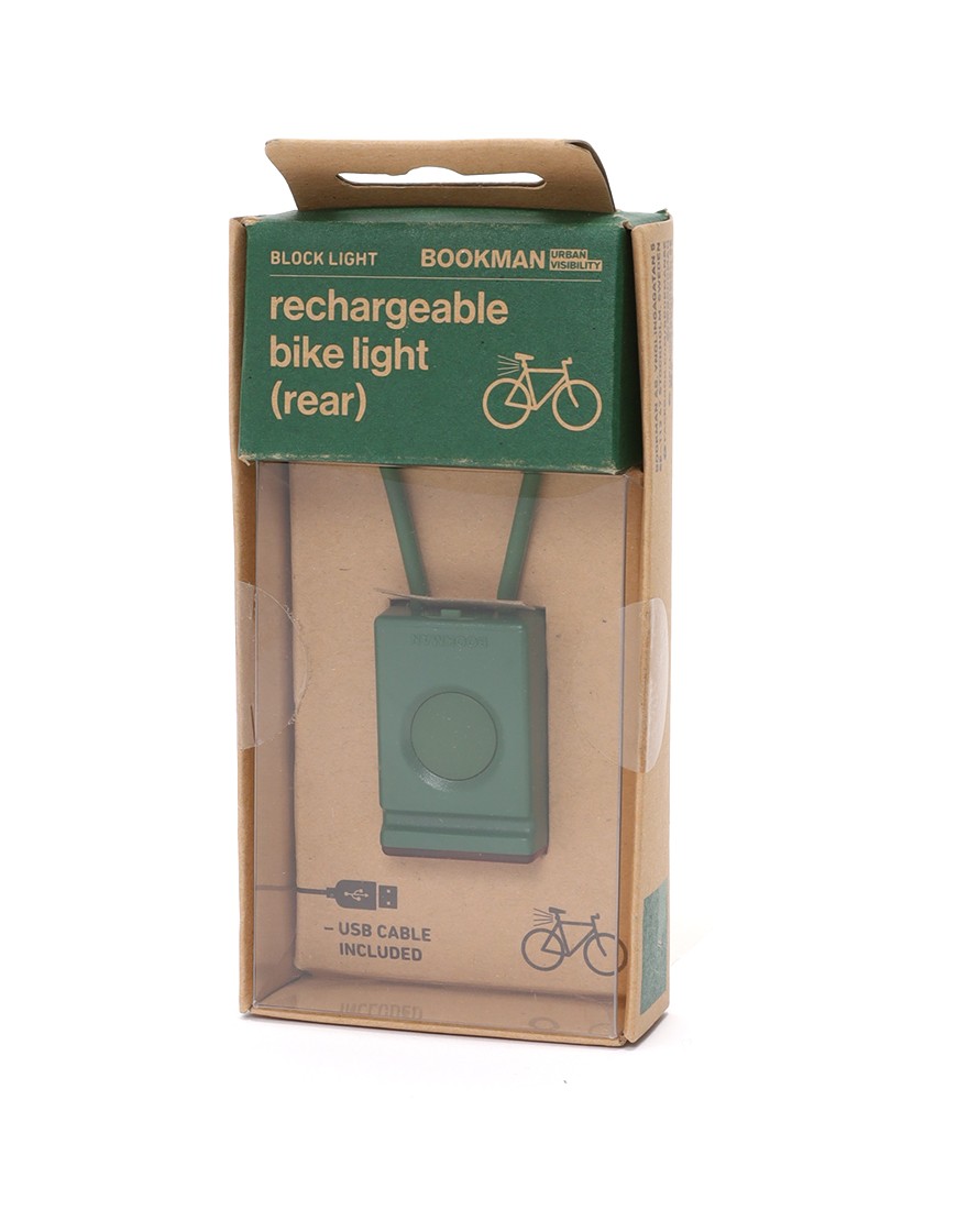 BOOKMANUSB充電式 コンパクトリアライト【Block Light Rear】c3