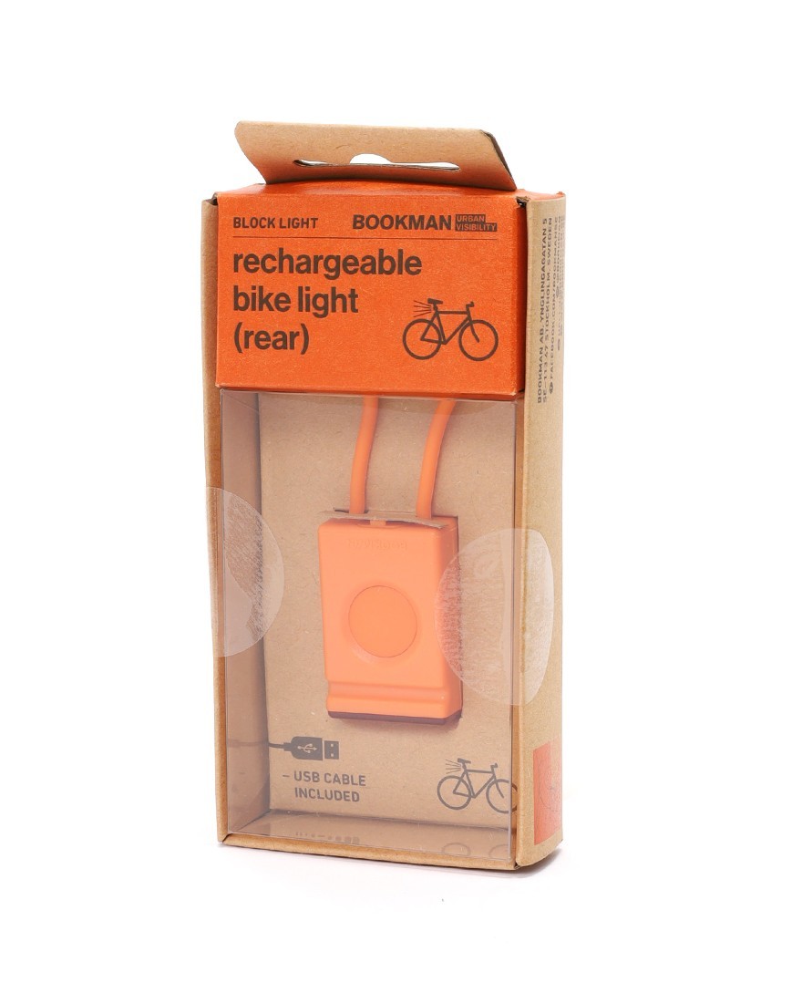BOOKMANUSB充電式 コンパクトリアライト【Block Light Rear】ma