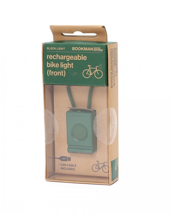BOOKMANUSB充電式 コンパクトフロントライト【Block Light Front】c3