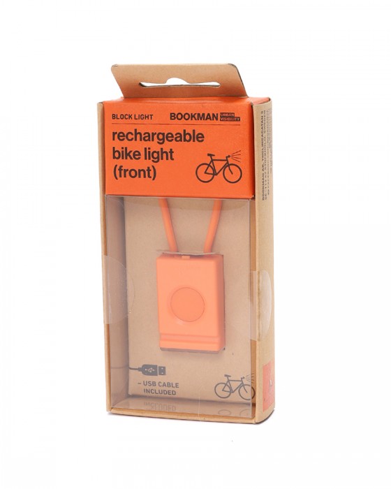 BOOKMANUSB充電式 コンパクトフロントライト【Block Light Front】c5
