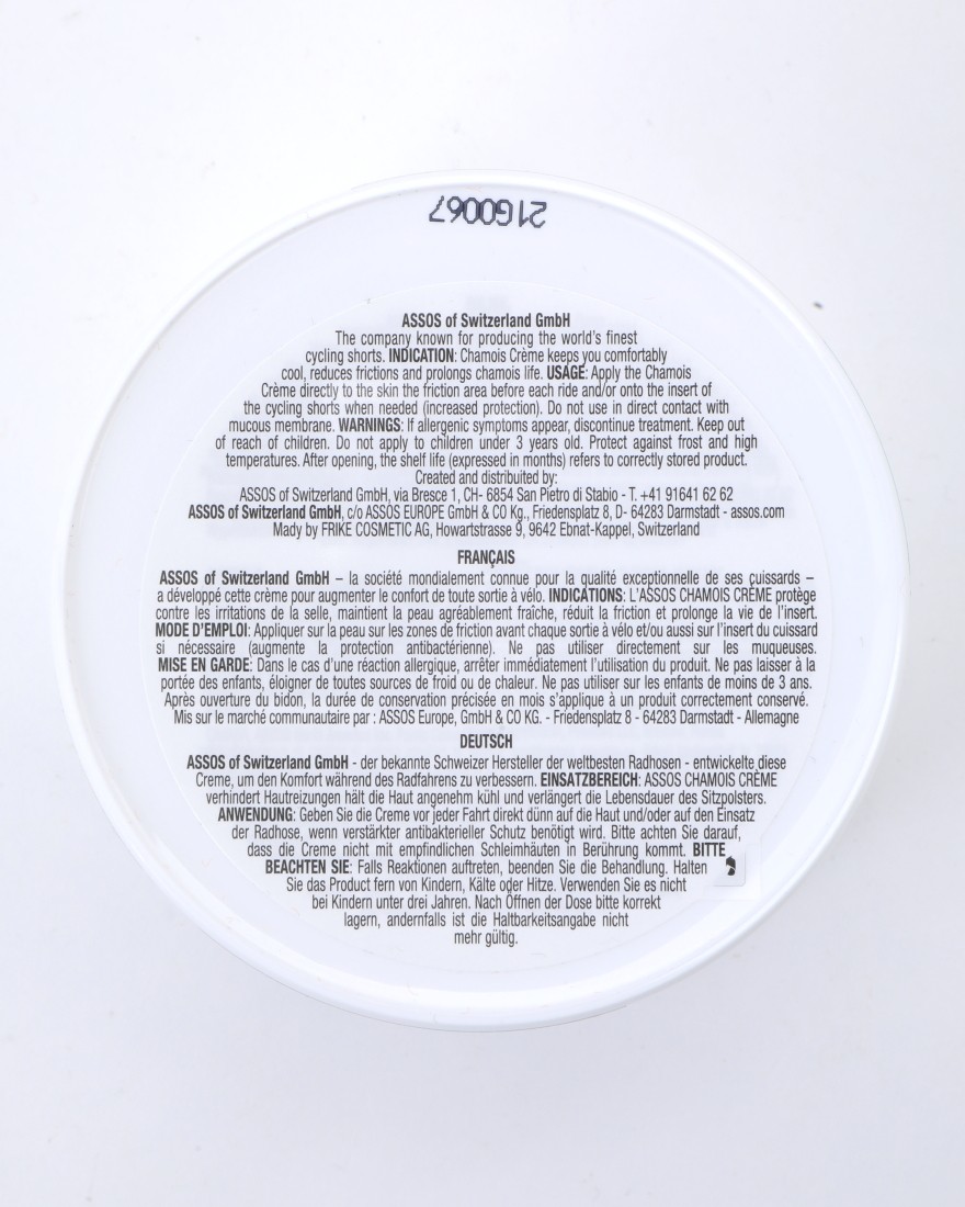 ASSOSシャモアクリーム【Chamois Creme 200ml】04l
