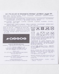 ASSOSレディースウィンターベースレイヤー【WOMEN WINTER LS SKIN LAYER P1】mb_15l