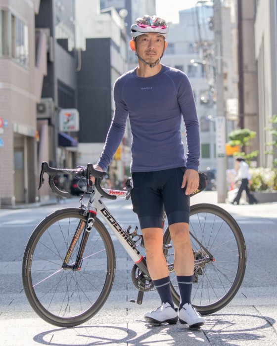 ＜東京ライフ＞ Cafe du Cycliste（カフェドシクリステ） ロングスリーブメリノベースレイヤー【Cosette】