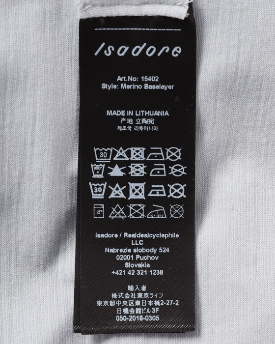 Isadoreロングスリーブ ベースレイヤー【150g Merino Long Sleeve Baselayer】14l