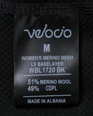 Velocioレディースメリノメッシュベースレイヤー【Women's Merino Mesh LS Base Layer】	mb_09l