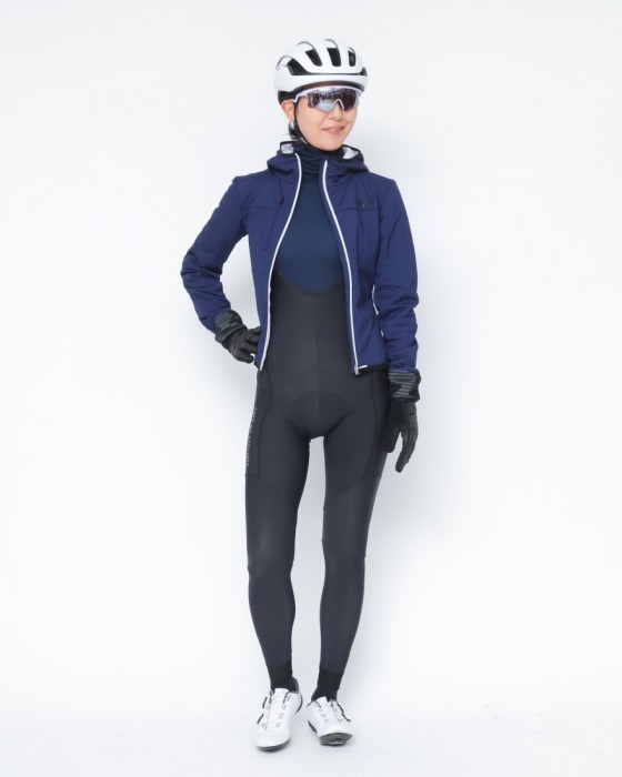 Cafe du Cyclisteレディースロールネックロングスリーブメリノベースレイヤー【Camille】ma