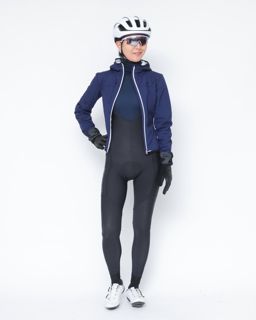 Cafe du Cyclisteレディースロールネックロングスリーブメリノベースレイヤー【Camille】ma