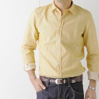 ニューヴィンテージが気分なBEVILACQUAのシャツ。
