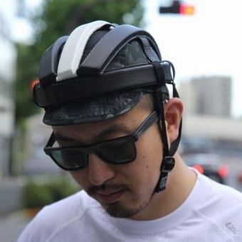 脱キノコ！シティライドの味方、rin projectのレザーカスク。