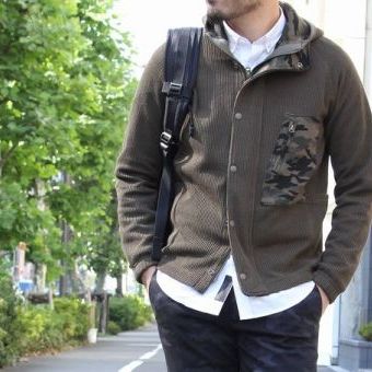 冬の寒さを考えるとこうなった？暖かくないニットパーカーがいいらしい。