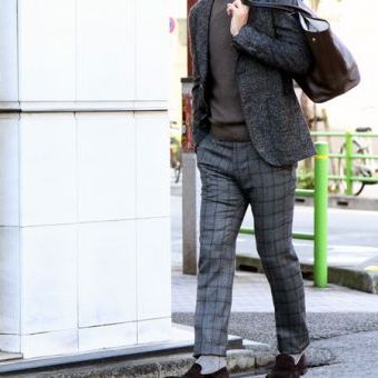 冬のコーデに、チェックパンツが必須な理由。