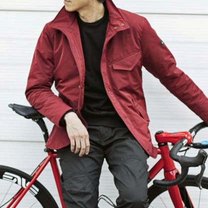 どこにでもお出かけできる、自転車アウター。