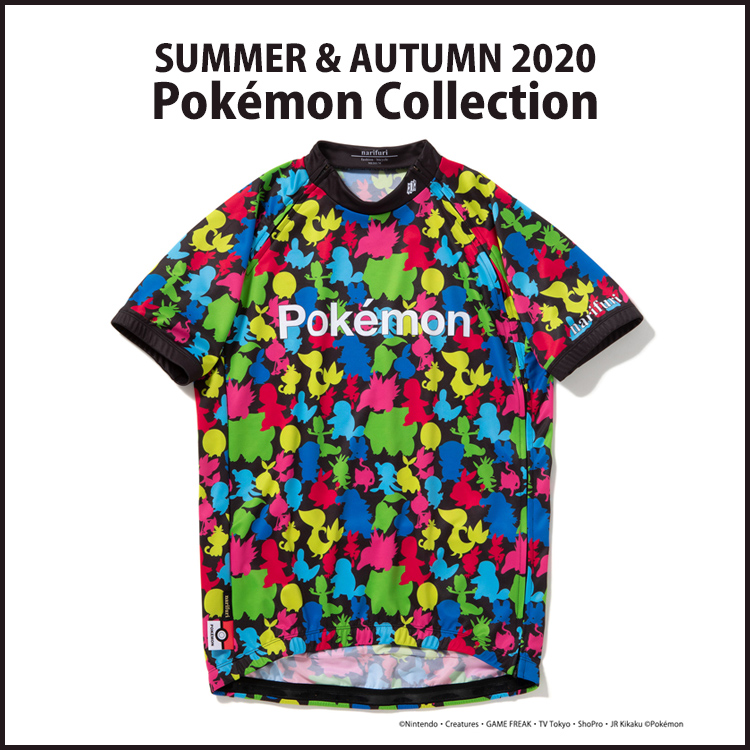 自転車ファッションブランドnarifuriと、世界を魅了する”Pokémon（ポケモン）”の初コレクションが登場です。
