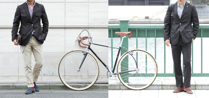 自転車アウターとしてのサファリジャケット|TOKYOlife 自転車アウターとしてのサファリジャケット|TOKYOlife