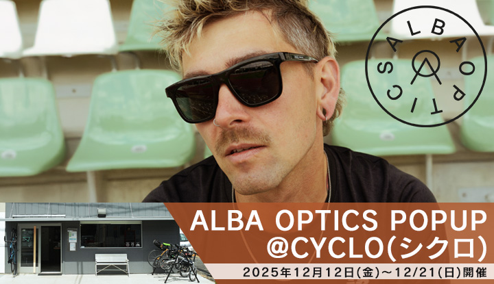 【千葉】サイクリストにも人気のお店「CYCLO」にて、ALBA OPTICSのPOPUPイベント開催！