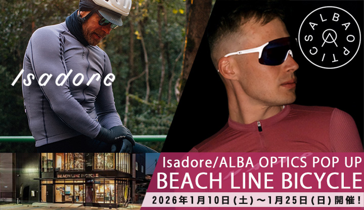 【熊本】BEACH LINE BICYCLEでイザドアとアルバオプティクスのPOP UPイベント開催!!