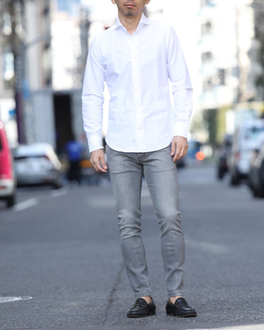 幸せなふたりに贈る結婚祝い Giannetto ジャンネット オックスフォード カッタウェイシャツ ジャンネット