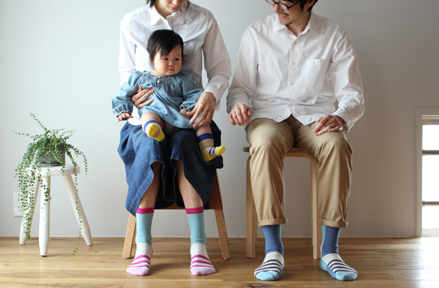 家族になった喜びを分かち合える 親子お揃いで履けるソックス Tokyolife