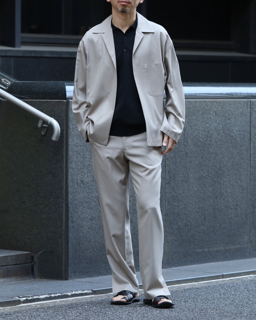トロピカルウール×シルクシャツジャケット【WOOL SILK TROPICAL SHIRTS ...