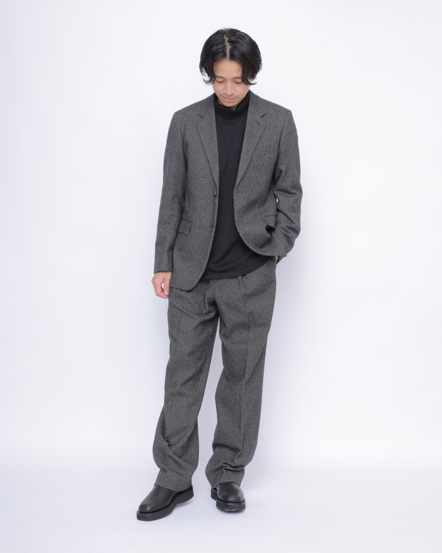 コットンカシミアツイードジャケット【ORGANIC COTTON CASHMERE WOOL