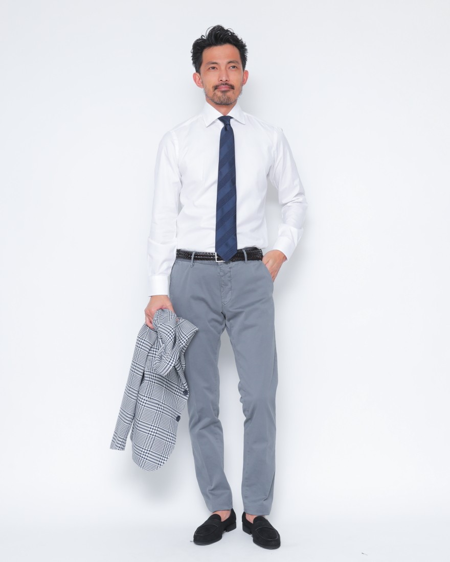 美品 ビームス エフ × フランコバッシ ストライプ柄ジャガード シルクネクタイ 美品 ビームス エフ × フランコバッシ ストライプ柄ジャガード